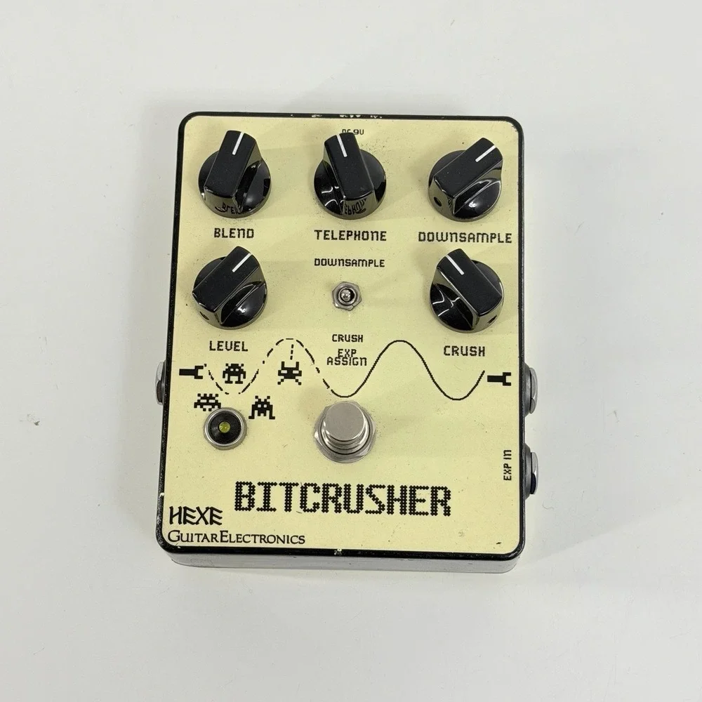 HEXE FX Bitcrusher II 2 Digital Distortion Resampler Guitar Pedal Rare Pre owned
